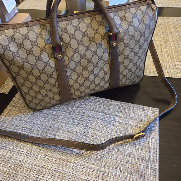 Gucci Brown Monogram Men's Bag - Picture 5 of 6